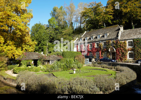 The Swan Hotel in Bibury, Cotswolds, Gloucestershire, England, Vereinigtes Königreich Stockfoto