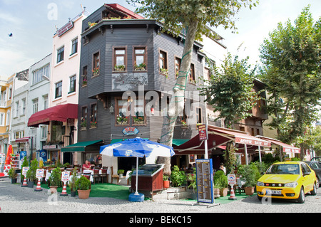 Sultanahmet-Istanbul-Türkei-Hotel-Restaurant-Bar Stockfoto