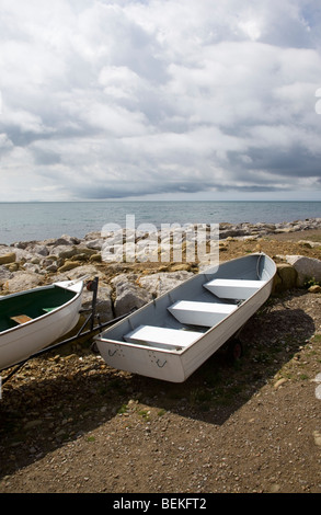 Angelboot/Fischerboot Reeth Bay Stockfoto