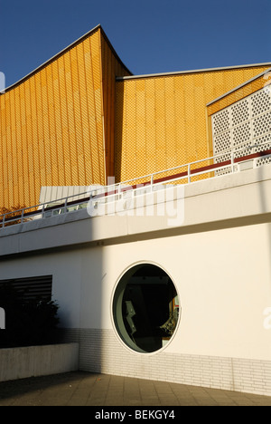 Berlin. Deutschland. Philharmonie Berlin (Philharmonie), entworfen vom Architekten Hans Scharoun 1960-1963. Stockfoto