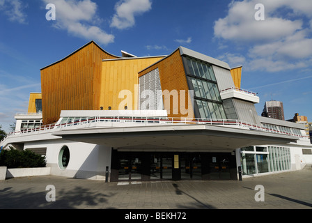 Berlin. Deutschland. Philharmonie Berlin (Philharmonie), entworfen vom Architekten Hans Scharoun 1960-1963. Stockfoto