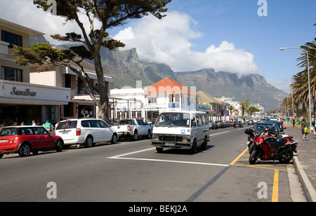 Victoria Rd, Camps Bay - Kapstadt Stockfoto