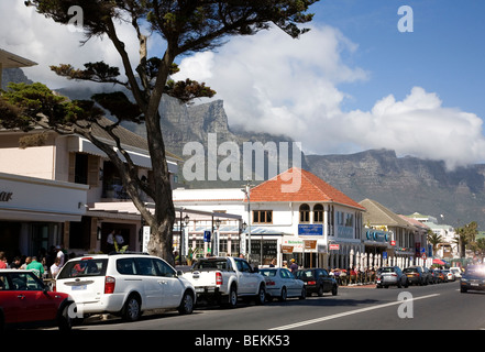 Victoria Rd, Camps Bay - Kapstadt Stockfoto