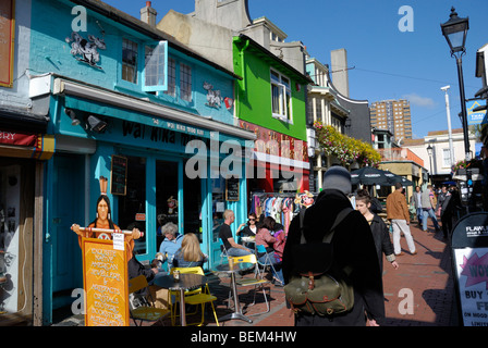 Kensington Gardens im böhmischen North Laine Bezirk von Brighton, East Sussex, England Stockfoto