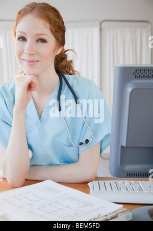 Weibliche medizinisches Fachpersonal Stockfoto