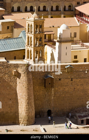 Kirche des Klosters Verklärung Bell Tower St Katherine auf der Sinai-Halbinsel in Ägypten Stockfoto