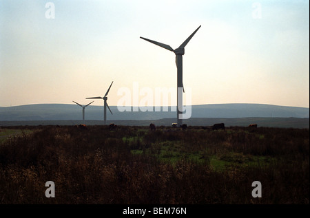 Kohle Clough Windpark in der Nähe von Holme Kapelle, Lancashire, UK. Stockfoto