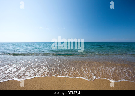 Piscinas Strand und die Sanddünen in der Nähe von Arbus, Medio Campidano-Bereich. Sardinien, Italien. Meer Hintergrund Stockfoto