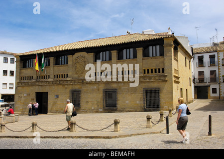 Antigua Carniceria (alte Butcher´s Shop) in Populo Quadrat. Baeza. Provinz Jaen. Andalusien. Spanien Stockfoto