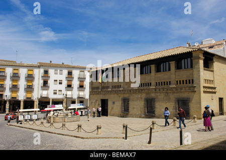 Antigua Carniceria (alte Butcher´s Shop) in Populo Quadrat. Baeza. Provinz Jaen. Andalusien. Spanien Stockfoto