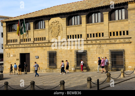 Antigua Carniceria (alte Butcher´s Shop) in Populo Quadrat. Baeza. Provinz Jaen. Andalusien. Spanien Stockfoto