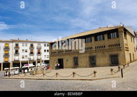 Antigua Carniceria (alte Butcher´s Shop) in Populo Quadrat. Baeza. Provinz Jaen. Andalusien. Spanien Stockfoto