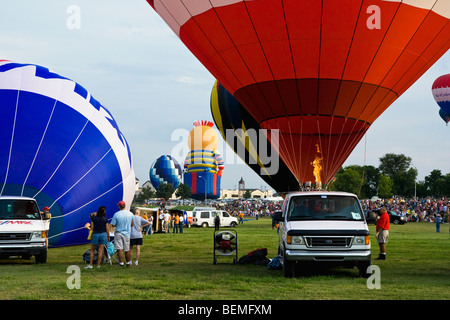 Ein Heißluft-Ballon-Festival in Plano, Texas USA. Stockfoto
