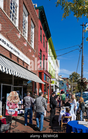 Waterfront Café und Geschäfte, Annapolis, Maryland, USA Stockfoto