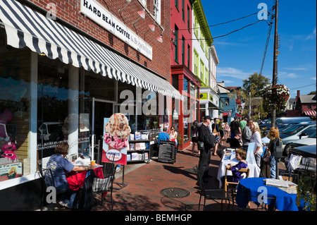 Waterfront Café und Geschäfte, Annapolis, Maryland, USA Stockfoto