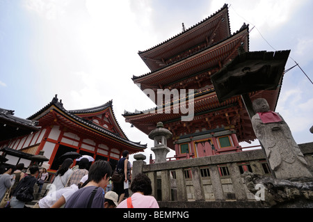 Dreistöckige Pagode. Kiyomizu-Dera Tempel. Kyoto. Kansai. Japan Stockfoto