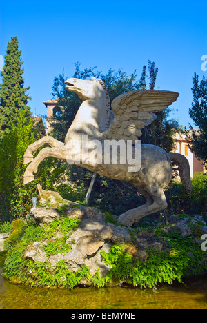 Villa d ' Este, Tivoli, Italien. Das geflügelte Pferd Pegasus