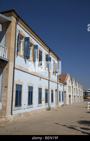 städtischen Kulturzentrums in der restaurierten alten kolonialen Hafen Lagerhallen in Europa quadratische Larnaca Zypern Stockfoto