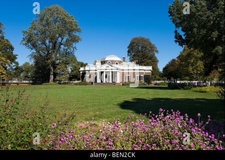 Das Haus von Thomas Jefferson, Monticello, Charlottesville, Virginia, USA Stockfoto