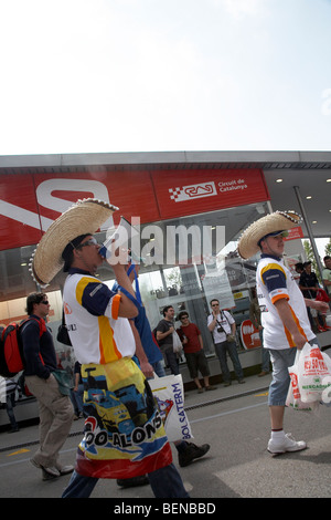 Fernando Alonso Fans am Circuit de Catalunya, Barcelona Grand Prix 2009 Stockfoto