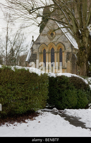 Surrey Hills im Schnee Februar 2009 Stockfoto