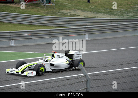 Jenson Button für Brawn GP gewinnt beim Circuit de Catalunya Barcelona Grand Prix 2009 Stockfoto