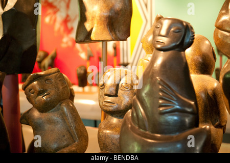 Geschnitzten Speckstein Statuen - Beispiele für afrikanische Kunst Stockfoto