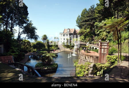 Ansichten im Monte Palace Gärten, Monte, Funchal, Madeira Stockfoto