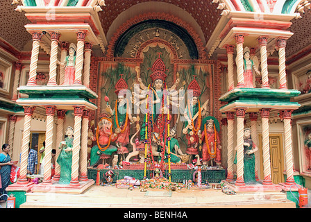 Göttin Durga Durga Puja Festival Kolkata Westbengalen Indien Stockfoto