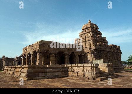 Der Sangameswara Tempel ist der älteste der Pattadakal Tempel von Chalukya-König Vijayaditya Satyasraya um 720 n. Chr. erbaut Stockfoto