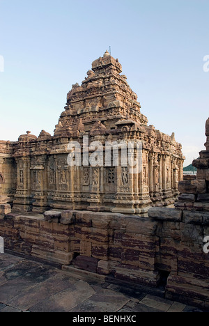 Der Virupaksha-Tempel gebaut von der Königin Vikaramaditya II in über A.D.740 ihres Mannes Sieg in Gedenken an die Stockfoto