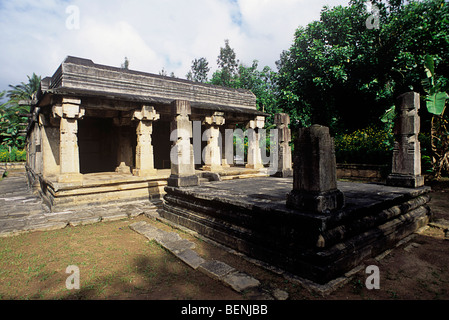 Die Jain-Tempel in Sultan Bathery einer mittelgroßen Stadt in Wayanad Distrikt von Kerala Indien Stockfoto