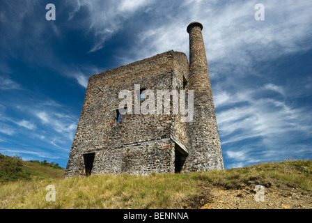 Alten Mine Motorenbau bekannt als Wheal Betsy, in der Nähe von Tavistock, Devon, England, UK Stockfoto