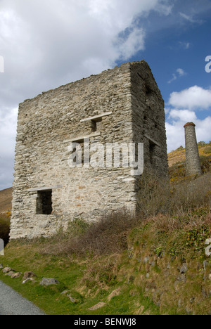 Blue Hills Zinn-Mine, Trevellas Porth, St. Agnes, Cornwall, UK. Stockfoto