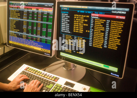 Bloomberg LP finanzielle Datenendgerät Stockfoto