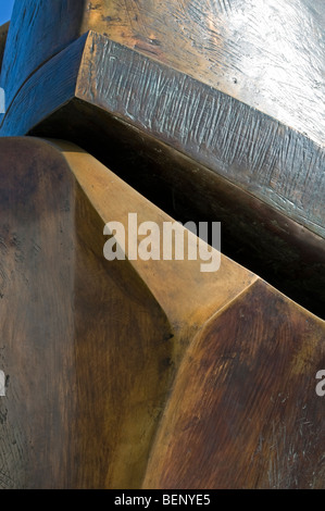 Henry Moore, Verriegelung Stück, Skulptur, Süd-London Stockfoto