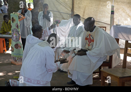 SOUTH SUDAN St.-Josephs Festtag (1. Mai) durch die katholische Gemeinde in Yei gefeiert wird. Stockfoto