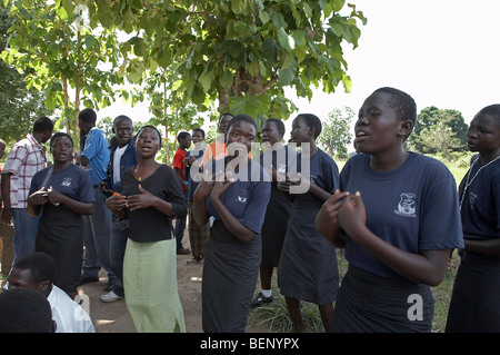 SOUTH SUDAN St.-Josephs Festtag (1. Mai) durch die katholische Gemeinde in Yei gefeiert wird. Stockfoto