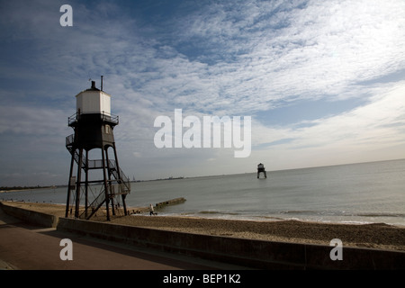 Die führenden Köpfe, viktorianischen Leuchtturm Struktur Dovercourt, Harwich, Essex, England Stockfoto