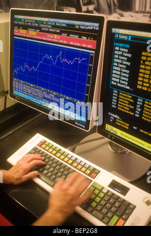 Bloomberg LP finanzielle Datenendgerät Stockfoto