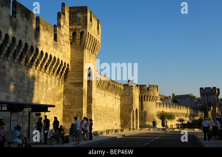 Stadtmauern von Avignon. Avignon. Vaucluse. ´ Provence-Alpes-Côte d ' Azur. Rhone-Tal. Der Provence. Frankreich Stockfoto