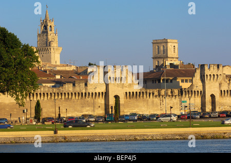 Stadtmauern von Avignon. Avignon. Vaucluse. ´ Provence-Alpes-Côte d ' Azur. Rhone-Tal. Der Provence. Frankreich Stockfoto