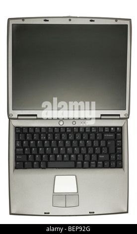 Eine typische Silber grau Laptop ca. 2005