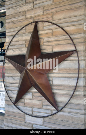 Lone Star Wandschmuck, Texas Stockfoto