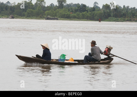 VIETNAM-Szene in Vinh Long am Fluss. Foto: SEAN SPRAGUE Stockfoto