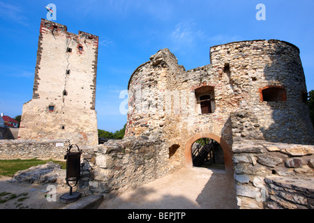 Kinizsi-Burg, Nagyvdzsony Var, Balaton Ungarn Stockfoto