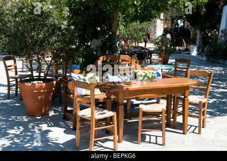 Taverne in der Altstadt oder Hora, Alonissos, Griechenland Stockfoto