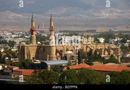 Selimiye Moschee früher St. Sophien-Kathedrale im nördlichen türkischen gesteuert Nikosia in Zypern Nicosia Lefkosia Stockfoto