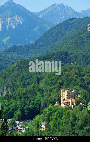 Schloss Hohenschwangau, Landkreis Ostallgäu, Bayern, Deutschland Stockfoto