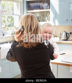 Frau mit einem baby Stockfoto